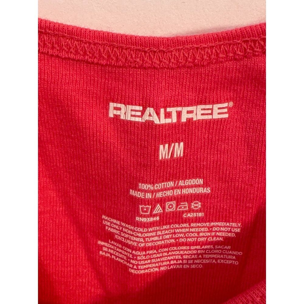 Realtree Women's Medium 4/6 HOT PINK Camo Rib Tank Top New with tags - Picture 4 of 5